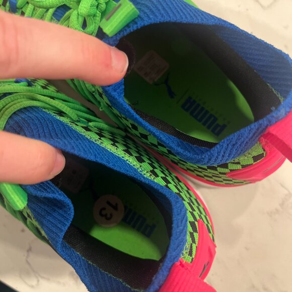 Puma Bright Neon Clyde Court Disrupt Summertime Size 13 Shoes - Picture 7 of 8